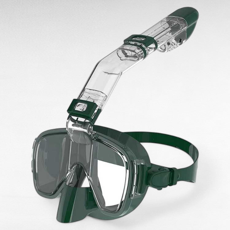 Compact Snorkel Mask with Clear Lens and Fit Adjustable Strap