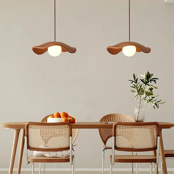 Natural Leaf Hanging Light Fixture