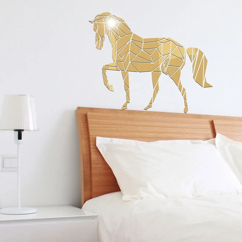 Elegant Horse Theme Wall Mirror