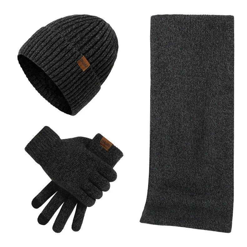 Warm Winter Hat and Glove Set