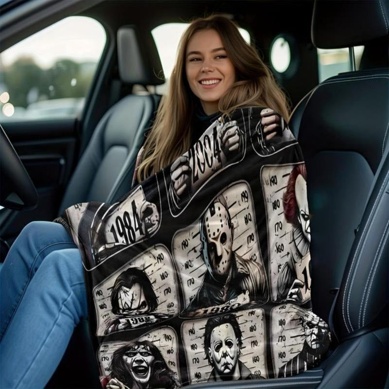 Cozy Spooky Movie Throw Blanket
