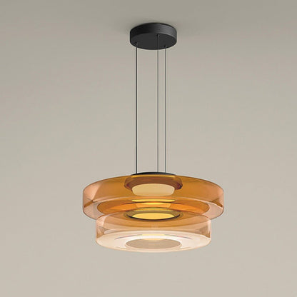 Contemporary Glass Hanging Lamp in Minimalist Design