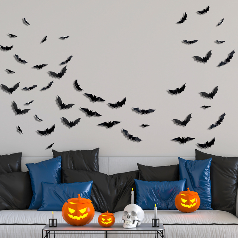 Spooky 3D Bat LED Wall Decoration