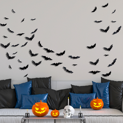 Spooky 3D Bat LED Wall Decoration