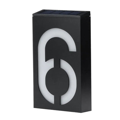 Befez Solar Powered House Number Sign