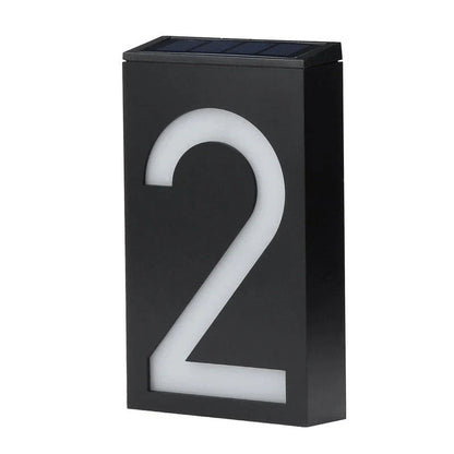 Befez Solar Powered House Number Sign