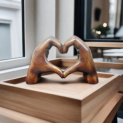 Romantic Heart Resin Figurine