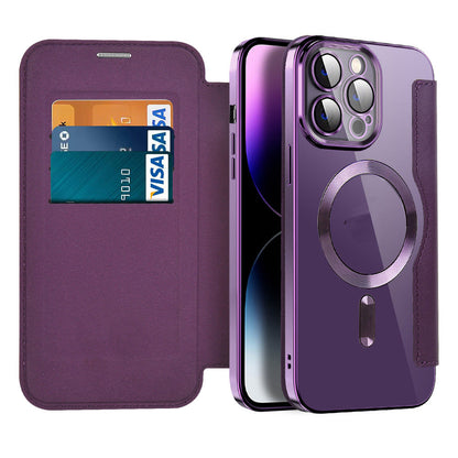Slim Magnetic Phone Flip Cover Case