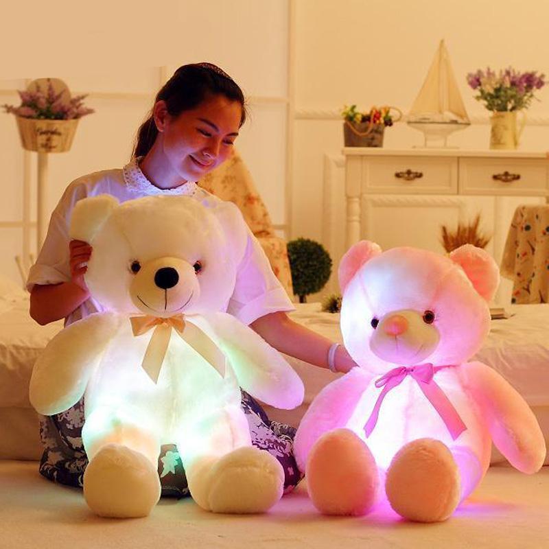 Cute LED Teddy Bear Night Light Toy