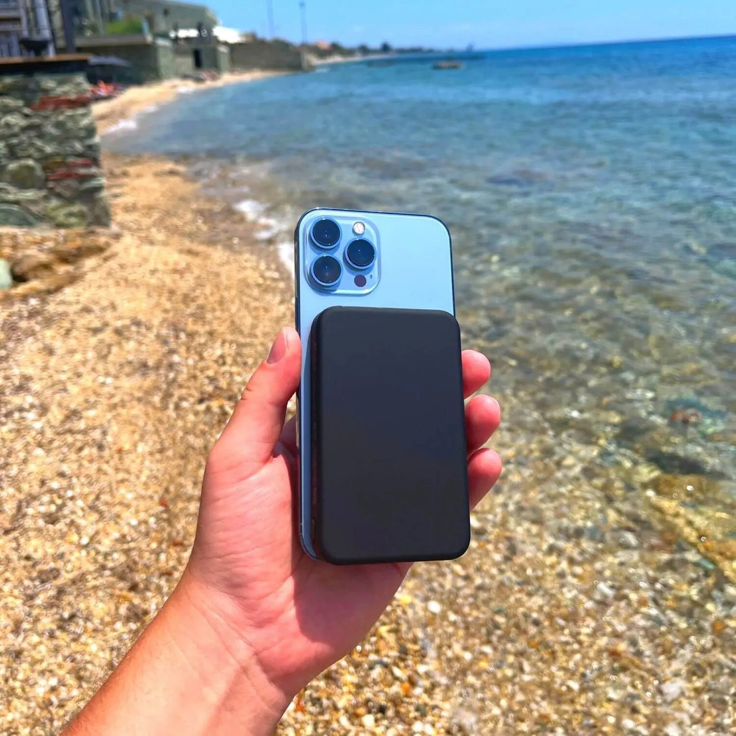Compact Wireless Portable Charger 10000mAh Power Bank