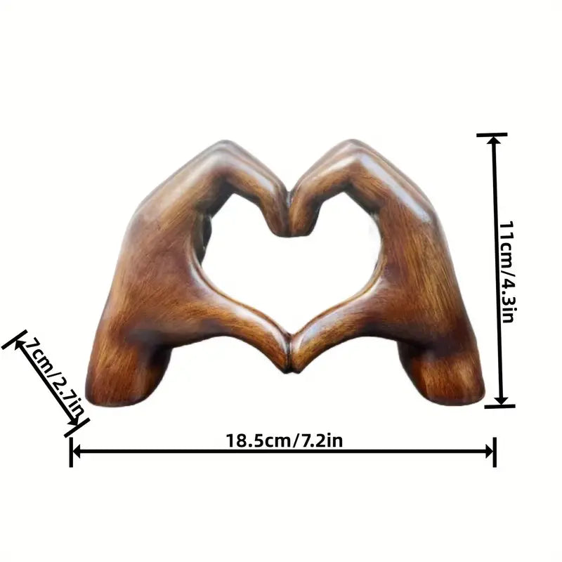 Romantic Heart Resin Figurine