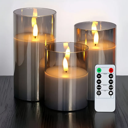 Bright LED Candle Set with Remote Control