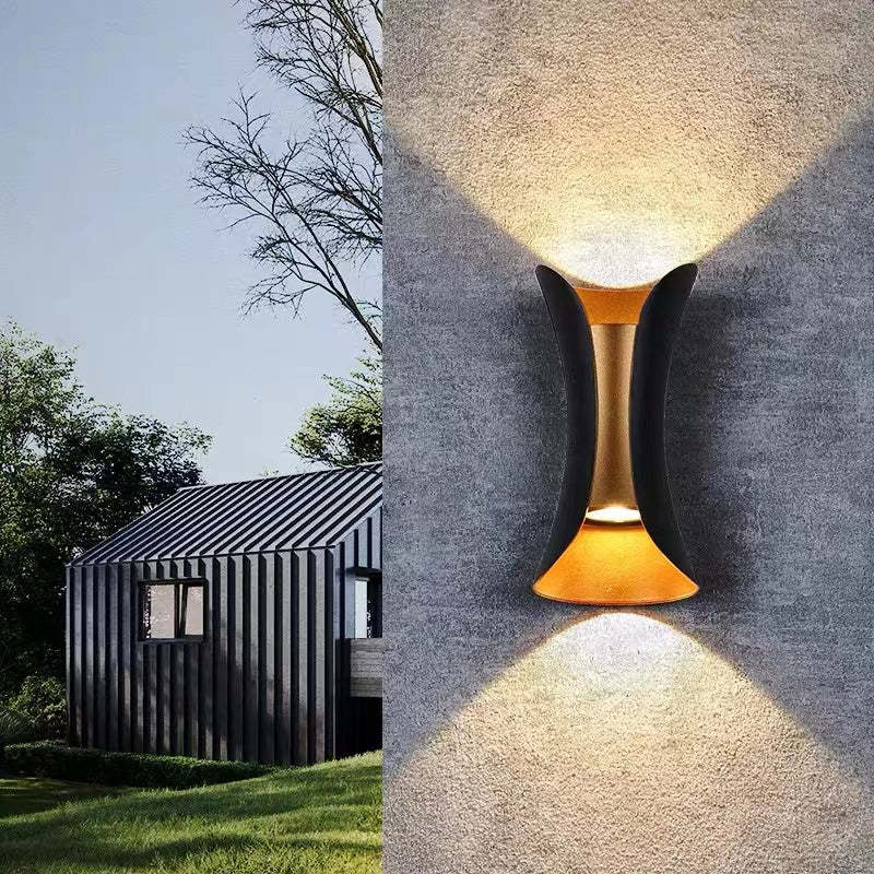 Stylish Metal Exterior Wall Light