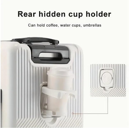 Durable Carry On Suitcase with USB Charger & Lock