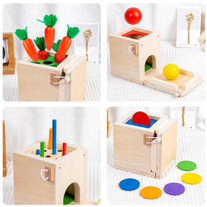 Educational Wooden Activity Box: Learning Toys Set