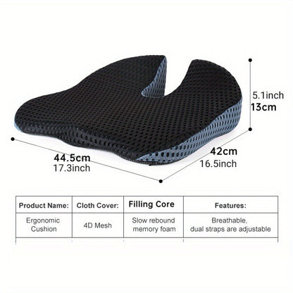 Comfortable Triangular Car Seat Cushion with Memory Foam