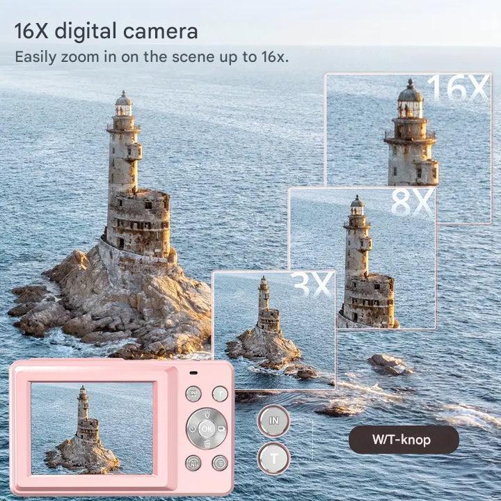 Classic Digital Camera - Retro Compact 1080p Camera