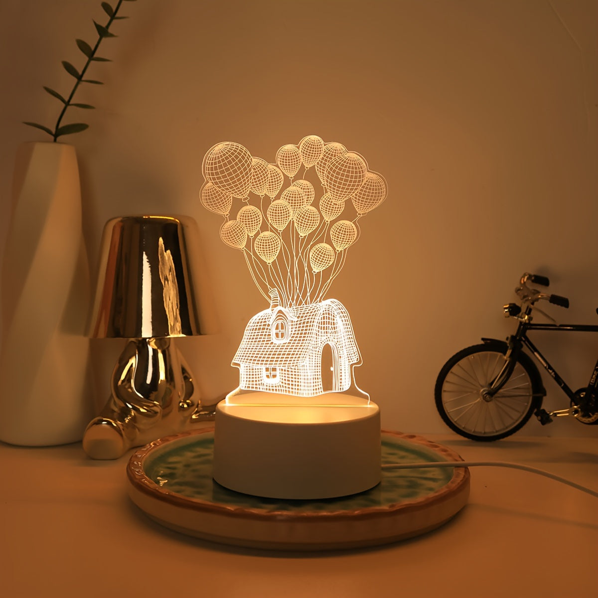 Colorful 3D USB LED Ball Lamp