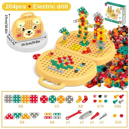 Colorful Kids Wooden Toy Storage Box