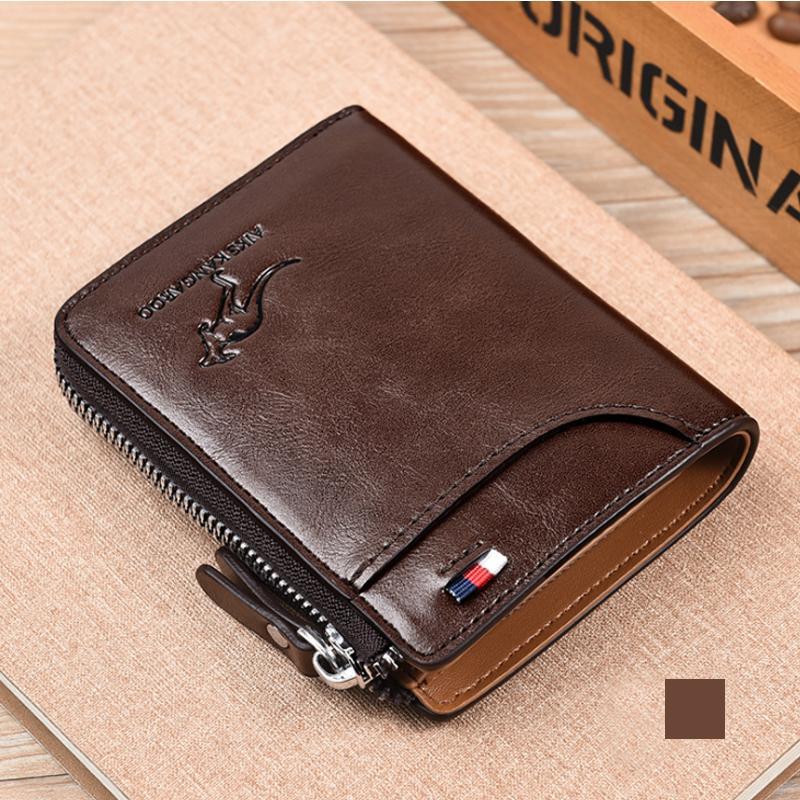 Secure Leather RFID Wallet for Men Women
