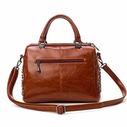 Stylish Genuine Leather Tote Handbag for Women
