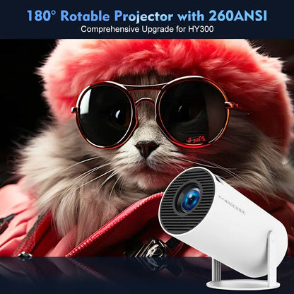Compact 4K Portable Android Projector with WiFi
