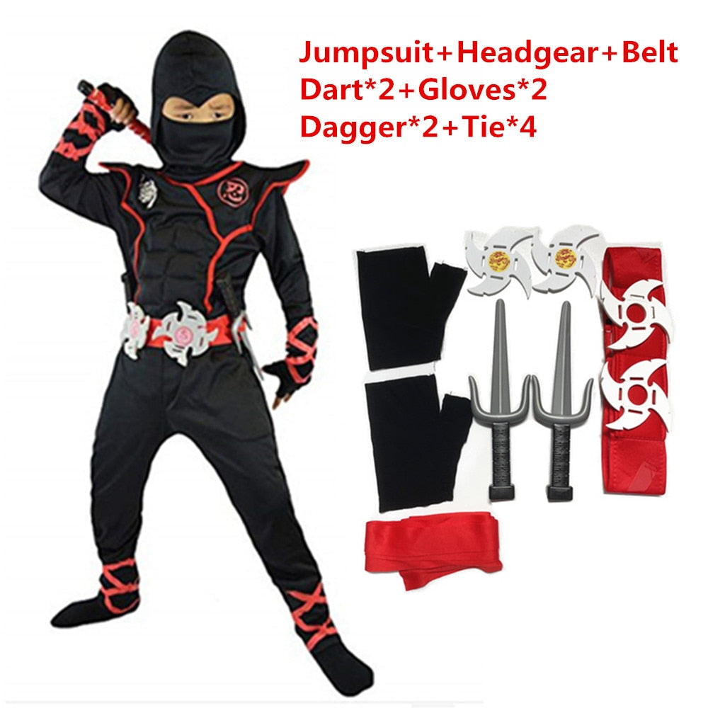 Cool Ninja Boy Costume Outfit