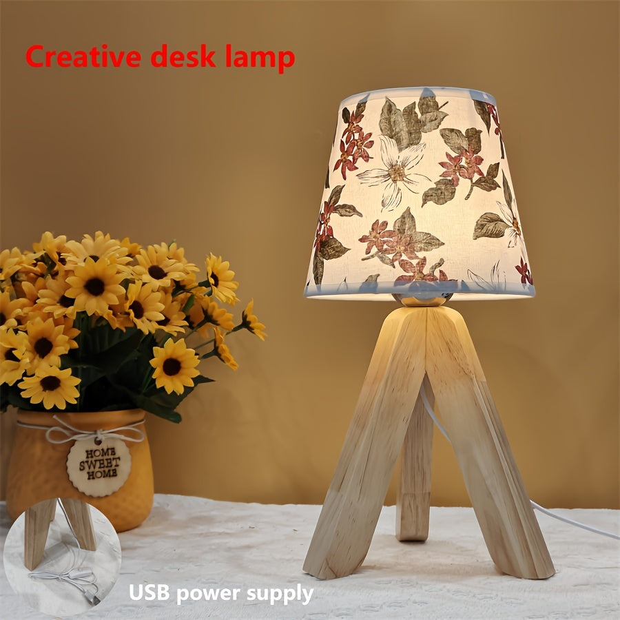 Beautiful Wooden LED Desk Lamp