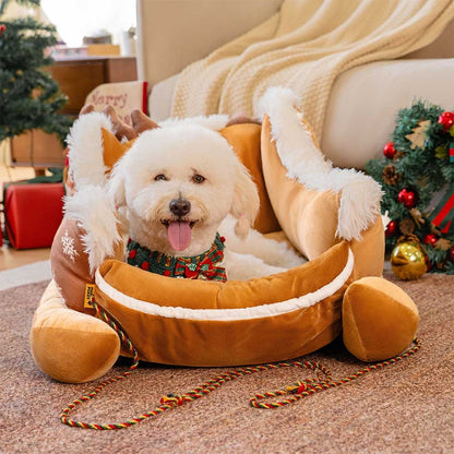 Warm Plush Dog Bed for Winter Nights - Befez