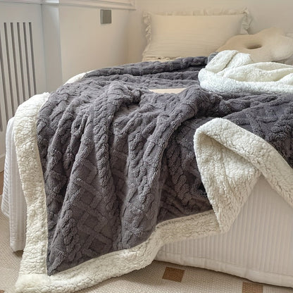 Cozy Double Sided Fleece Throw Blanket