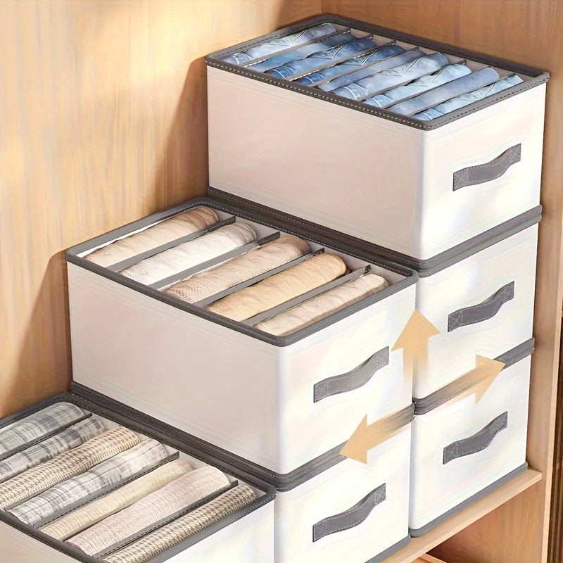 Compact Foldable Storage Drawer Organizer