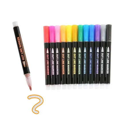 Vibrant Metallic Art Markers Set