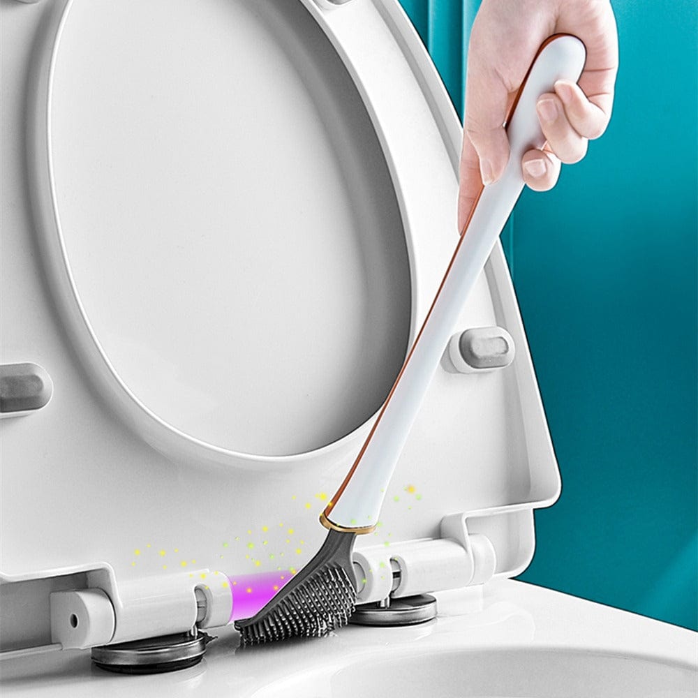 Soft Silicone Toilet Brush Compact Design