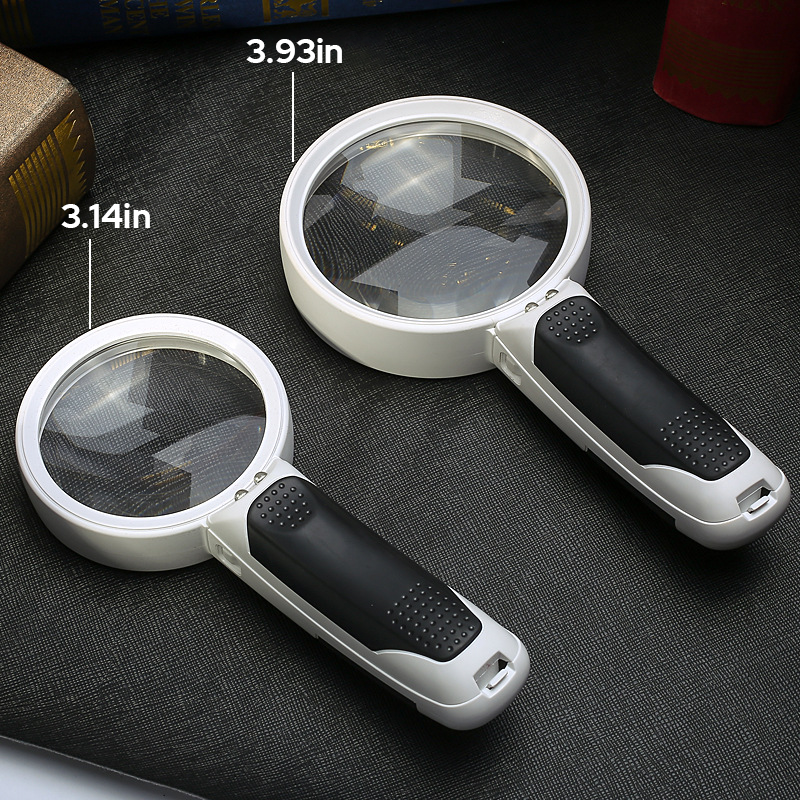 Compact 20X LED Magnifying Glass with Light