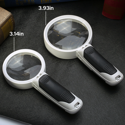 Compact 20X LED Magnifying Glass with Light