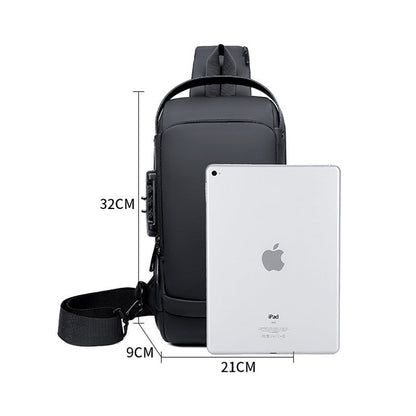 Secure USB Crossbody Sling Travel Bag