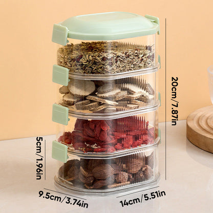 Spice Organizer Multi Compartment Storage Container