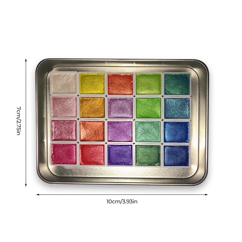 Vibrant 20 Color Watercolor Art Set