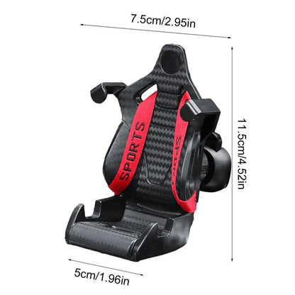 Racing Car Phone Mount with Adjustable Belt