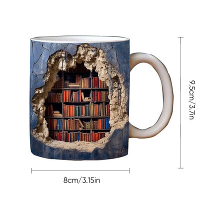 Colorful 3D Book Mug
