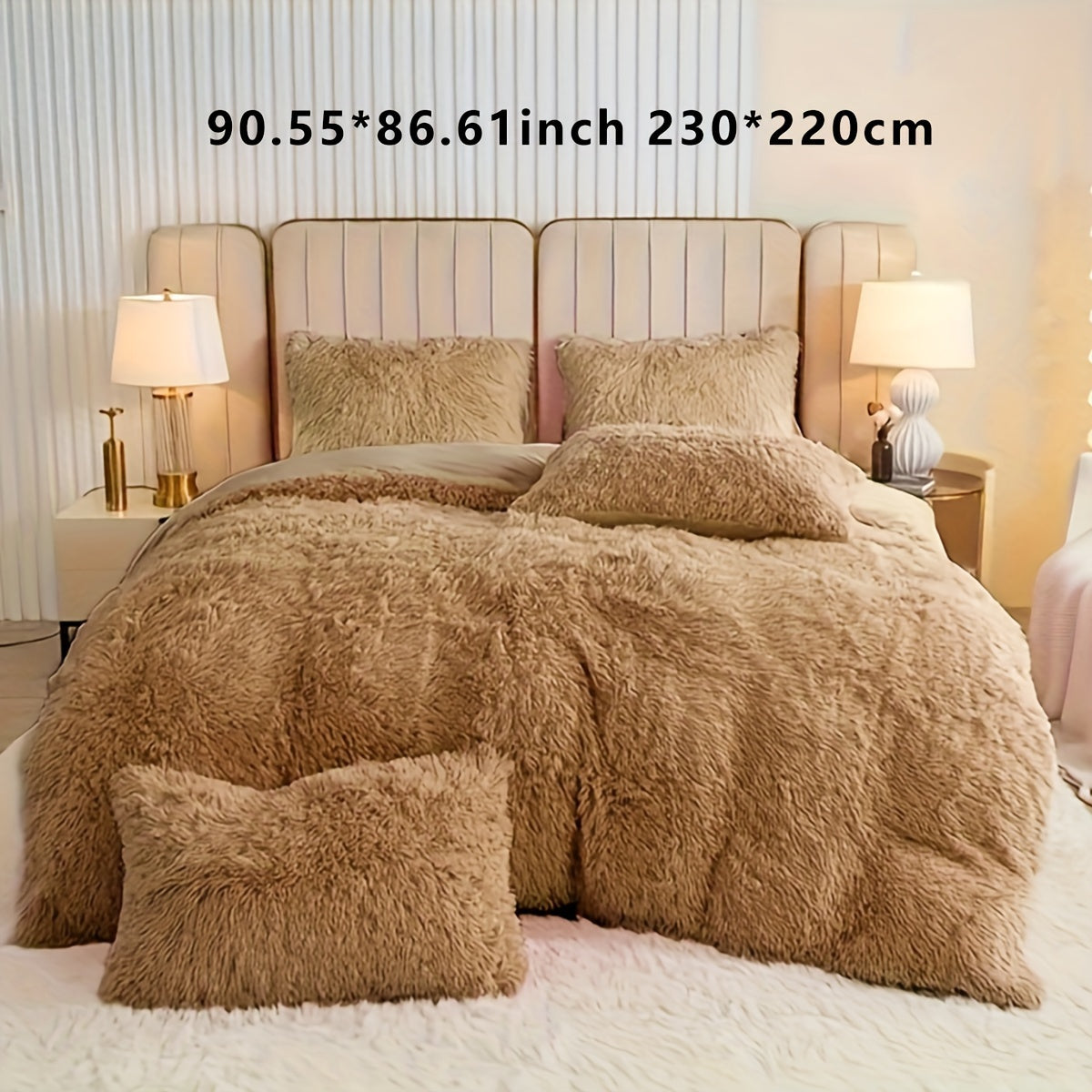 Soft Plush Duvet Cover Set for Cozy Bedding