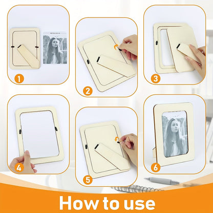 Rustic Wooden Picture Frame for Home Decor