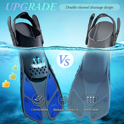 Compact Snorkel Fins for Travel & Recreation