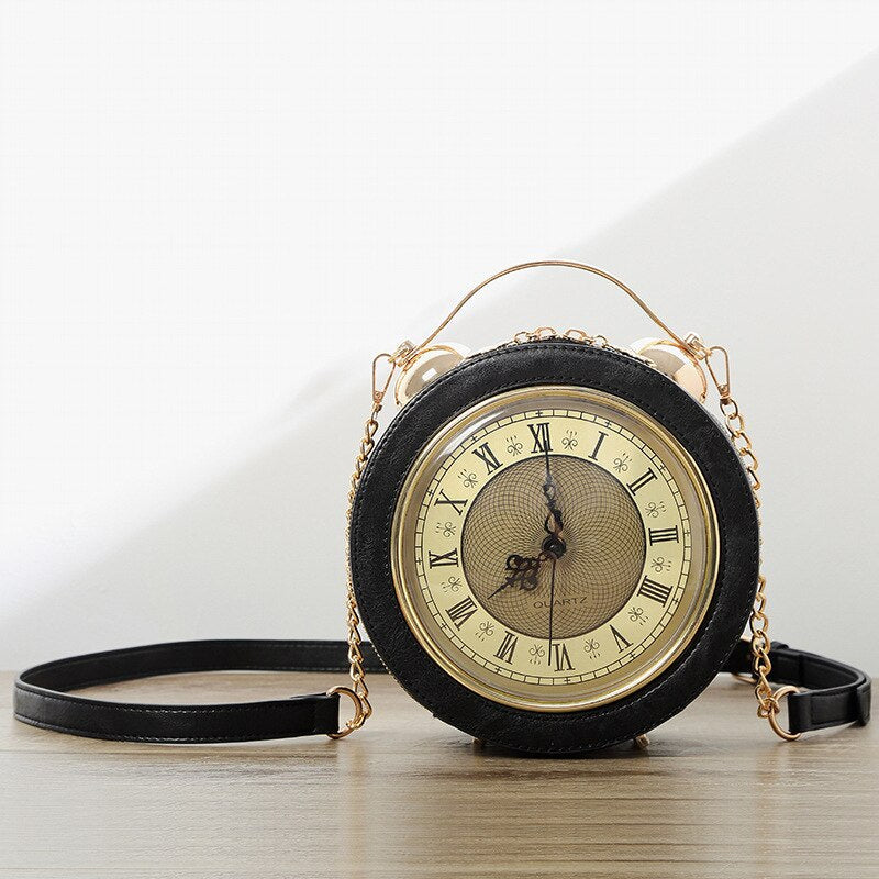 Unique Retro Style Clock Purse Bag