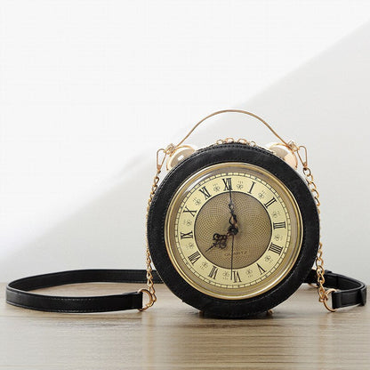 Unique Retro Style Clock Purse Bag