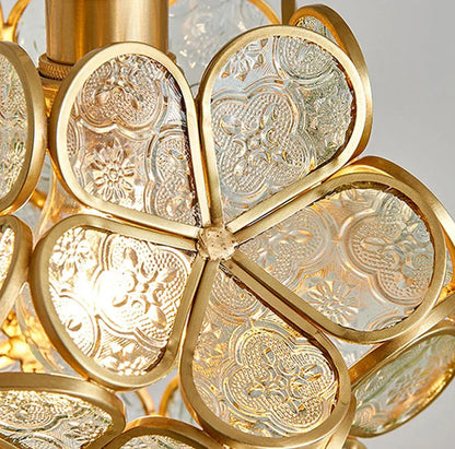 Stylish Floral Glass Hanging LED Light