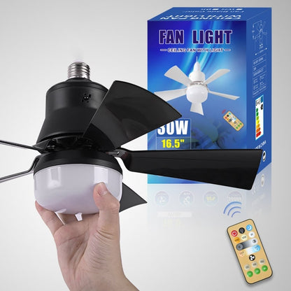 Compact 2-in-1 Ceiling Fan and Light with Remote