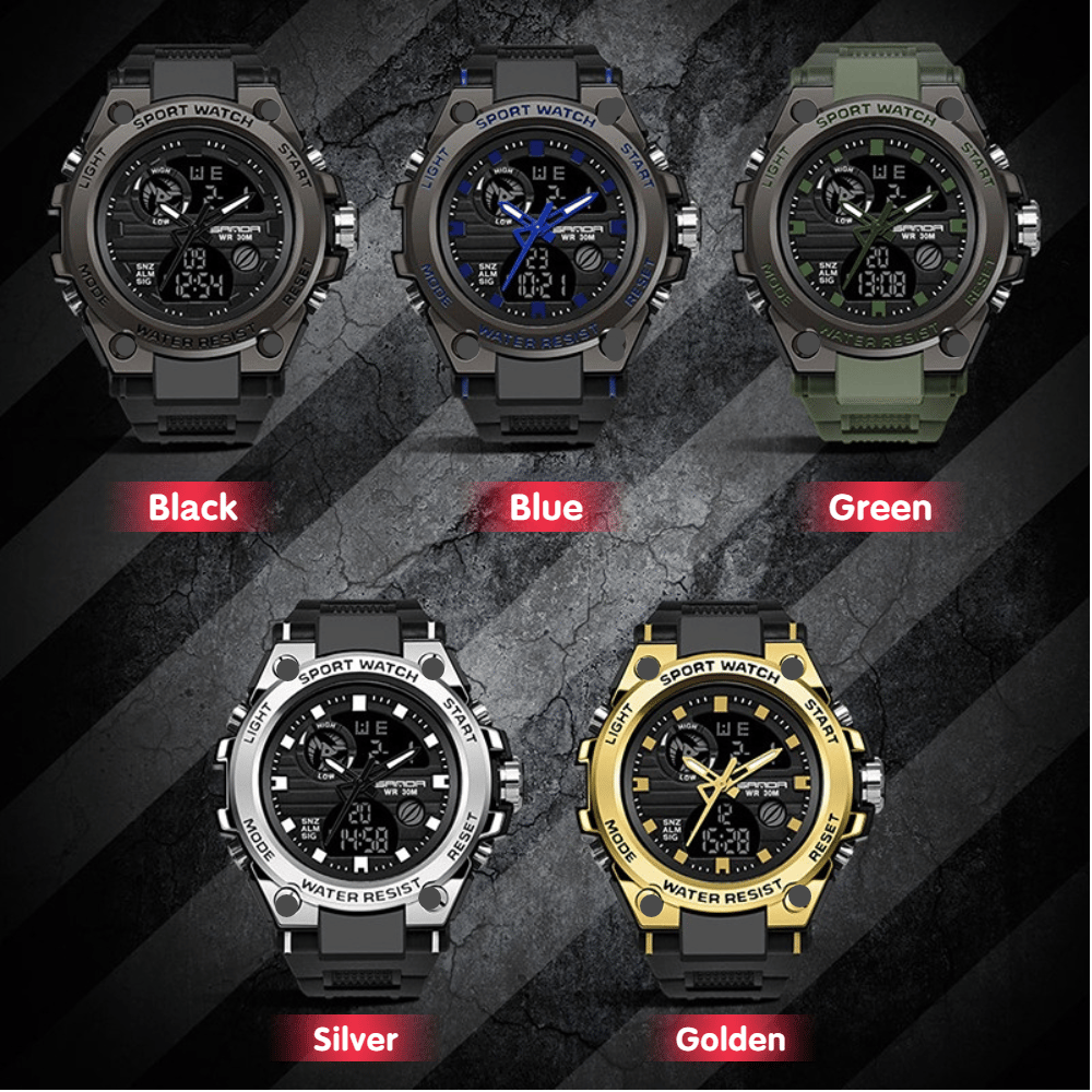 Waterproof LED Sports Watch for Men
