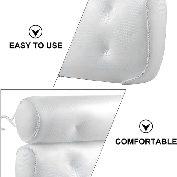 Soft Bathtub Support Pillow for Neck and Head Rest