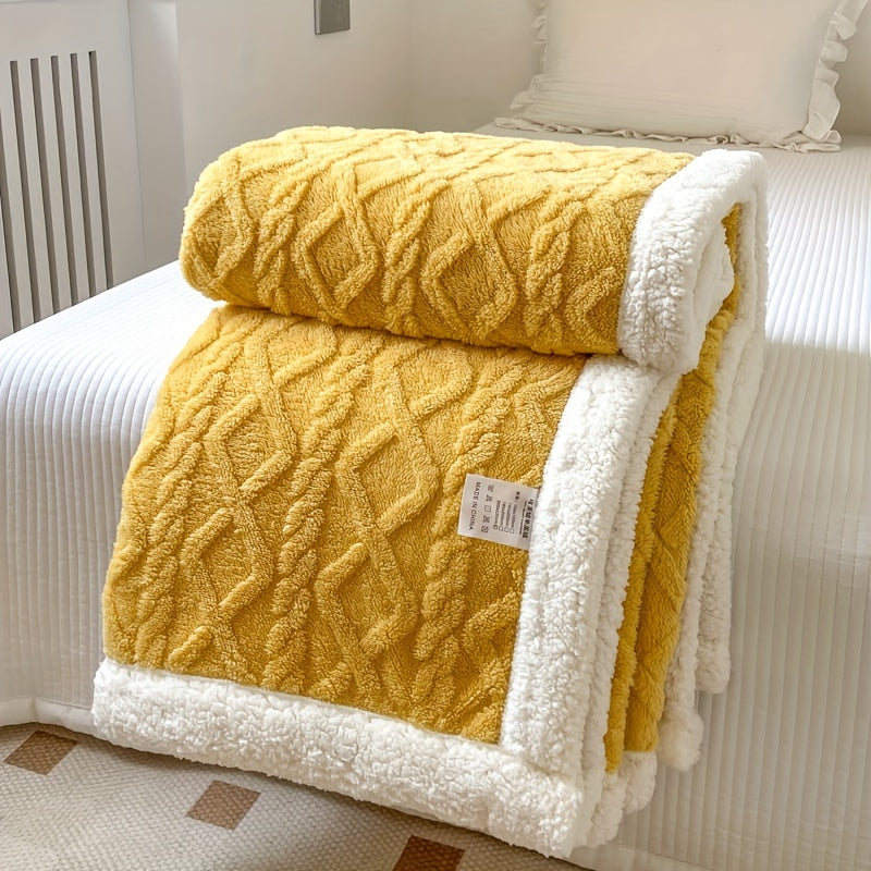 Cozy Double Sided Fleece Throw Blanket
